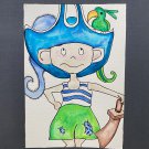 Pirate with green bird