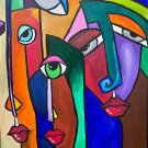 Faces-Modern art