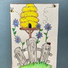 Beehive at fence line