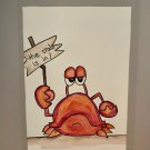 The crab is in