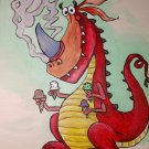 Dragon who loves ice cream
