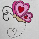Butterfly with hearts