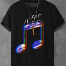 Men's Music Note Graphic Print Casual T-Shirt Men's Music Note Graphic Print Casual T-Shirt