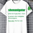Men's Shenanigator Definition Shenanigans St Patrick's Day Print Casual T-Shirt