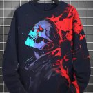 Men's Skull Dark Art Print Casual Sweatshirt