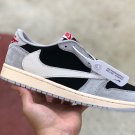 Men's AJ 1 Low "Travis Scott' Retro Design Black and Lt. Grey Sneaker Size 11 Men's AJ 1 Low "Travis Scott' Retro Design Black and Lt. Grey Sneaker Size 11
