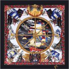 New scarf female ink sailboat 130 large square scarf twill silk silk sailboat silk scarf oil paintin