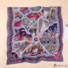 New silk satin long silk scarf female new scarf shawl dual-use fashion printing sarong