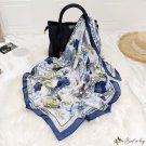 New silk scarf large shawl scarf female printing 90cm square scarf