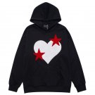 Heart and Star Embroidered Hoodie