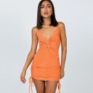 Sexy Deep V Neck Backless Mini Dress