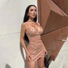 Sexy Spaghetti Strap Corset Mini Dress