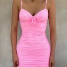 Sexy Spaghetti Straps Ruched Mini Dress