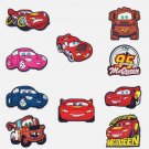 10PSC Rev Up Your Style: Car-Themed Shoe Charms