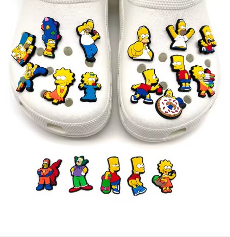 18PCS Ultimate Simpsons inspired Shoe Charms &acirc;�� Cartoon Kicks Upgrade!