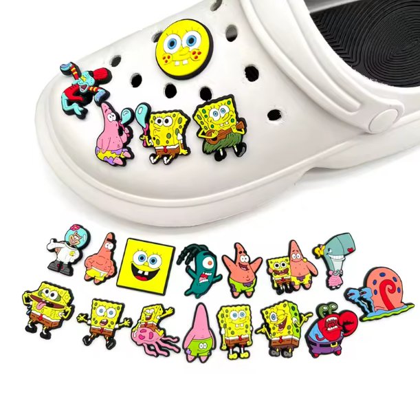 20PCS Undersea Treasures: SpongeBob-Inspired Charm Set