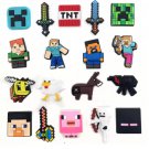 Game On! 18 PCS Pixel Cartoon Shoe Charms