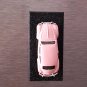 Pink VW Beetle Diecast Model Car 1:54 Fridge Magnet - Detachable Base