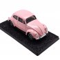 Pink VW Beetle Diecast Model Car 1:54 Fridge Magnet - Detachable Base
