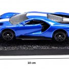 Blue Ford GT 2017 Diecast Model Car 1:64 Fridge Magnet Detachable Base