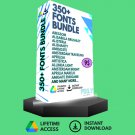 350+ Font Bundle Mega Pack