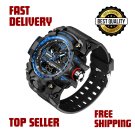 G shock Men's watches Multifunction Sport  Waterproof Military Outdoor Stopwatch Blue New