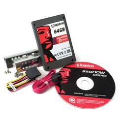 Kingston 64GB SSDNow V Series Drive, Desktop Bundle - SNV125-S2BD/64GB