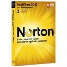 Norton™ AntiVirus 2011 1 User / 3 PCs - 21069978 retail sealed CD & code only