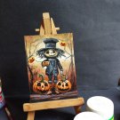 Halloween guy acrylic hand painting aceo miniature