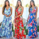 2020 Fashion Maxi Dress Spaghetti Strap Women Spring Beach Break Clothes