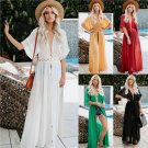 2020 Lace Casual Dresses Fashion Summer Chiffon Clothing V-Neck Plus Size Streetwear