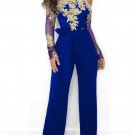 Autumn Skinny Casual Clothing Wide Leg Fashion Women Jumpsuit Sexy Off Shoulder Lace Rompers