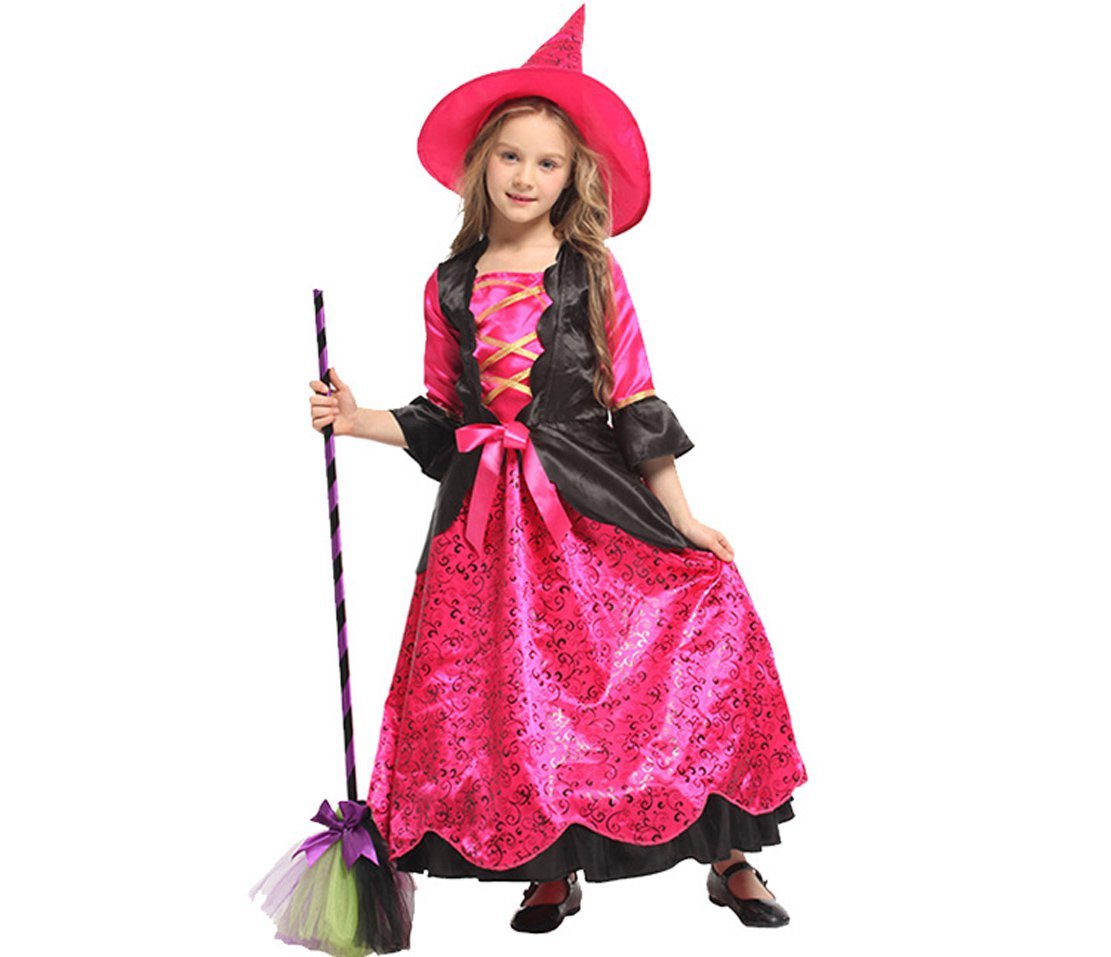 Girl Halloween Witch Funny Costume For Child Magic Cosplay Fancy Dress Devil Performance Uniform