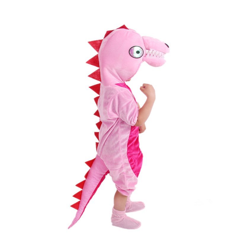 Girls Halloween Tyrannosaurus Rex Costume Youth Dinosaur Mascot Outfit Carnival Animal Jumpsuit