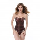 Hot S-2XL Rivet Steampunk Overbust Corset with G-strings