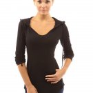 Little Black Women Spring Tops Long Sleeve Female Autumn Hoodies