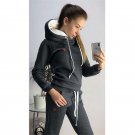 Long Sleeve 4XL Fashion Winter Hoodies Plus Size Streetwear 3XL Female French Terry Tracksuits