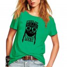 Lucky Witch Printed Tops Shamrocks Ireland Festival Shirts Irish St Patrick Day Women T-shirts