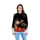 Ladies Christmas Hoodies Xmas Coat Sweatshirts Women Santa Clothing