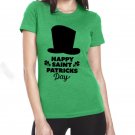 Ladies Ireland Irish Shirts Shamrocks Leprechaun Hat Printed Tops St Patrick Day Blouses