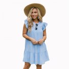 Lady Chic Loose Casual Dresses USA Women Streetwear Bohemia Vintage Shirt Dress