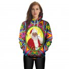 Merry Christmas Women's Hoodies Multi Color Santa Claus Printed Female Long Sleeve Xmas Sweatshirts