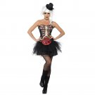 Mexican Dead Day masquerade ball costume, horror skeleton, vampire zombie niform