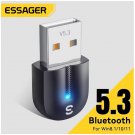 Essager USB Bluetooth 5.3 Adapter Audio Receiver Transmitter for PC Speaker