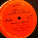 Elvis Costello & Jimmy Cliff 7 Day Weekend  Us Dj 12"