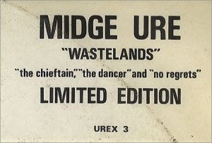 Midge Ure Wastelands lIMITED cLEAR vINYL Uk 12"