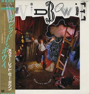 David Bowie Never Let Me Down Japan LP w Obi, Lyrics