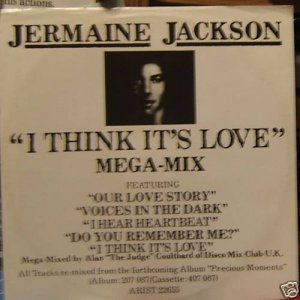 Jermaine Jackson I Think Its Love Megamix Uk 12"