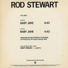 Rod Stewart Baby Jane Us Dj 12"