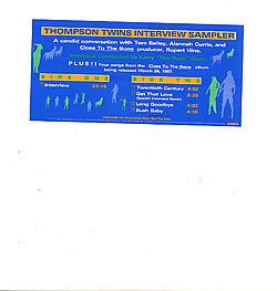 Thompson Twins Interview Sampler 5-track  Us Dj12"